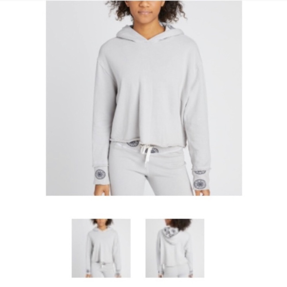 Soulcycle x Monrow cropped hoodie NWT